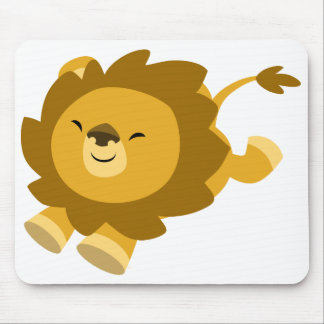 Mousepad Bloco de Mão-Leão De Cartoon Ecstático Bastante