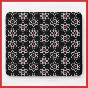 Mousepad Bloco de Mão Negro e Vermelho da Ciência