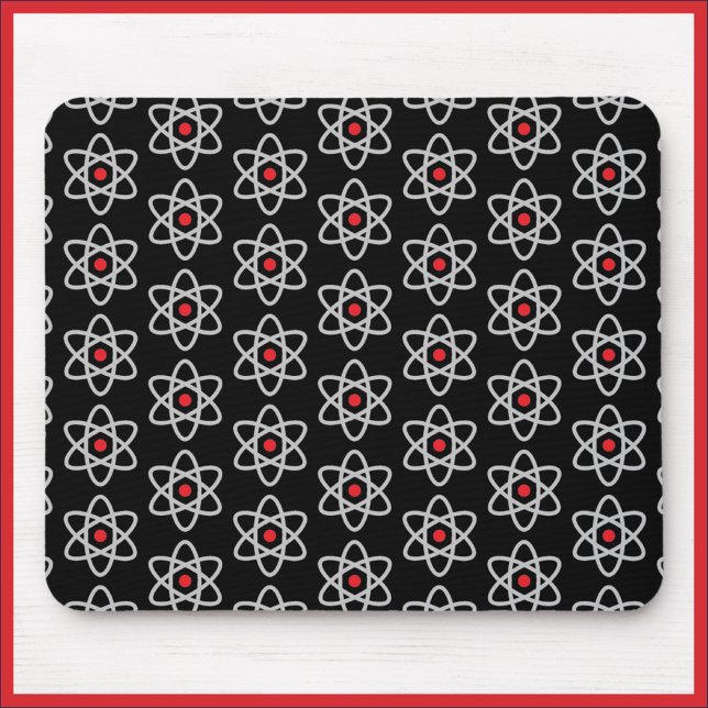 Mousepad Bloco de Mão Negro e Vermelho da Ciência (Criador carregado)
