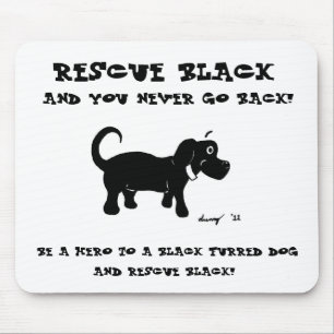 Mousepad Bloco de Mão Preto de Emergência