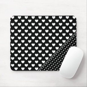 Mousepad Bloco De Mão Preto E Branco Chic