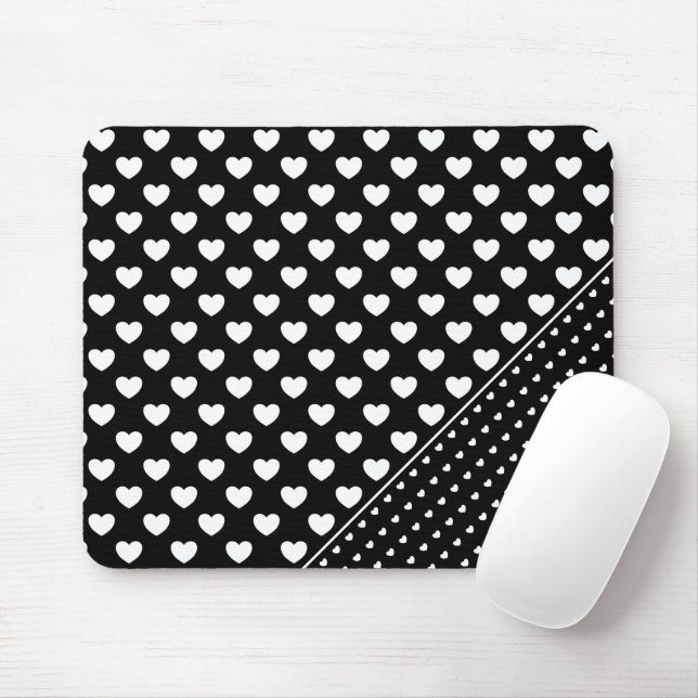 Mousepad Bloco De Mão Preto E Branco Chic (Com mouse)