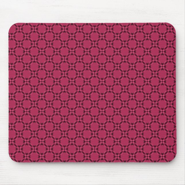 Mousepad Bloco de Mãos dos Círculos Funciosos Magenta (Frente)