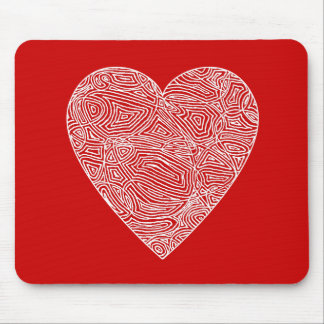 Mousepad Bloco de Mouse Cardíaco de Impressão Escrivado