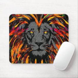 Mousepad Bloco de Mouse Leão - Pad de Mouse Laranja Escuro
