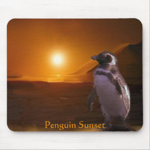 Mousepad Bloco de Mouse PENGUIN SUNSET