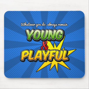 Mousepad Bloco de Movimentação Inspiracional Jovem e Repr