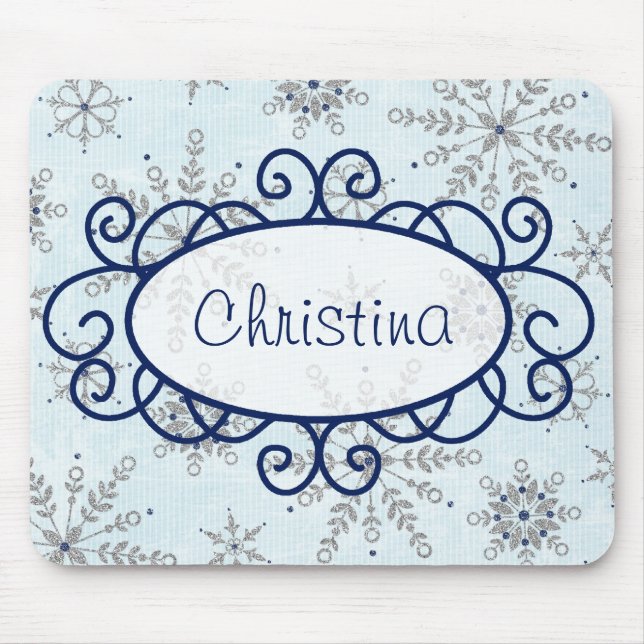 Mousepad Bloco de Neve com Lente de Neve (Frente)