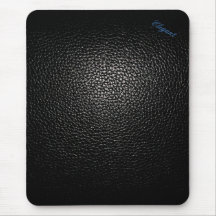 Bloco de notas básico elegante de couro preto