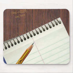 Mousepad bloco de notas com risco da mesa