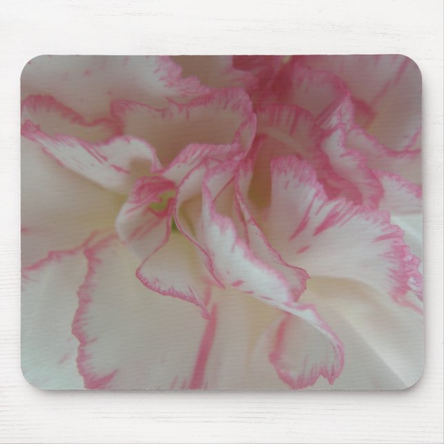 Mousepad Bloco de Núcleo Branco e Rosa (Frente)