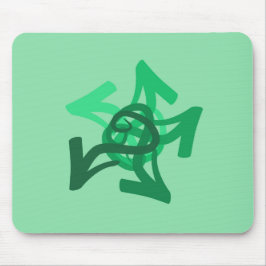 Mousepad Bloco de Setas Verde