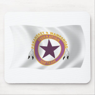 Mousepad Bloco de Sinalizador de Tribo Wampanoag