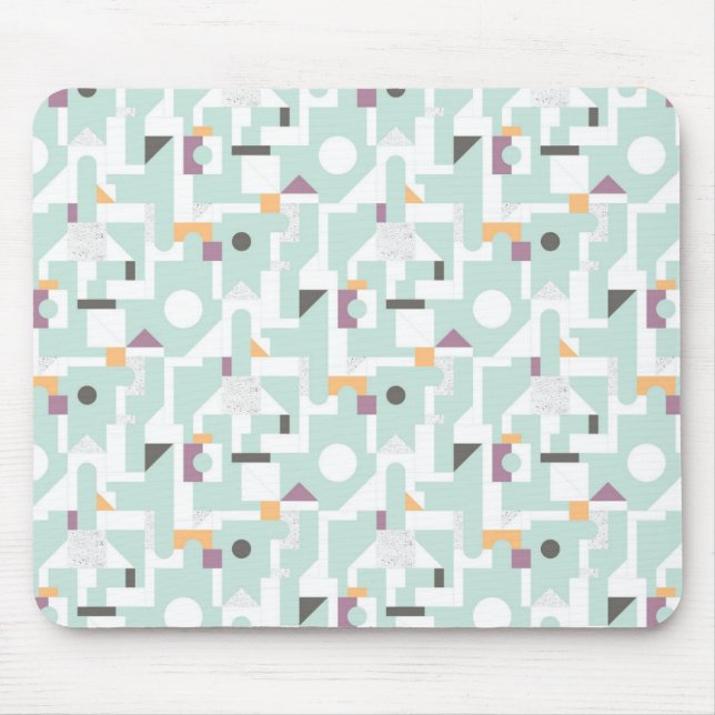 Mousepad Blocos de apartamentos - azul (Frente)