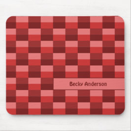 Mousepad Blocos de Cor Tons Vermelhos