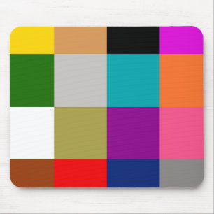 Mousepad Blocos de Cores Negritas Multicoloridos Design