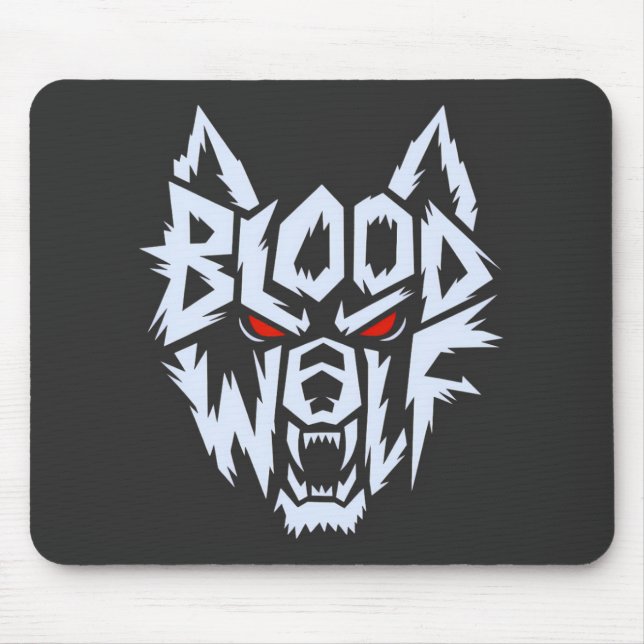 Mousepad Bloodwolf: O Alpha Awakens (Frente)