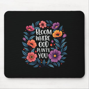 Mousepad Bloom Onde Deus Lança Seus Homens De Fé Cristãos