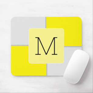 Mousepad Bloqueio de cor Neon Geométrico inicial moderno Le
