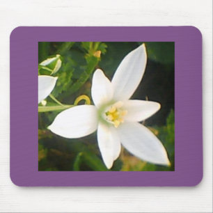 Mousepad Bloqueio de Flor Branco
