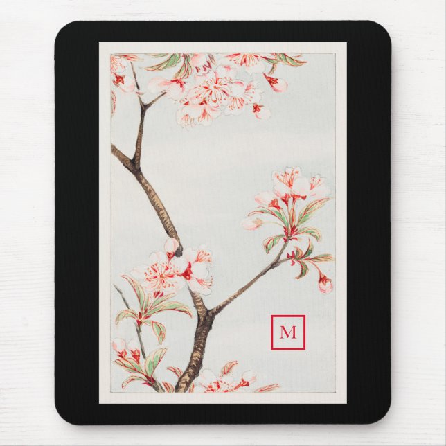 MOUSEPAD BLOSSOM BLOSSOM BRANCH JAPONÊS DO PAD DE MOUSE (Frente)