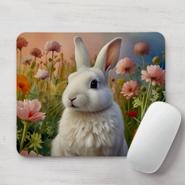 Mousepad Blossom Bunny e Pad do Mouse de Correção de Cenour (Criador carregado)
