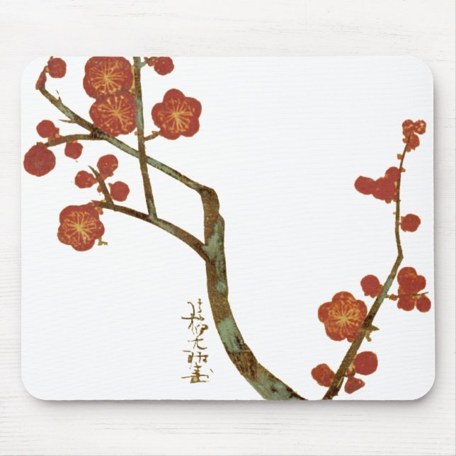 Mousepad Blossomas de ameixa, Ogata Korin, Belas Artes Japo (Frente)
