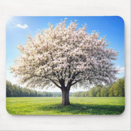 Mousepad Blossoming Spring Apple Tree