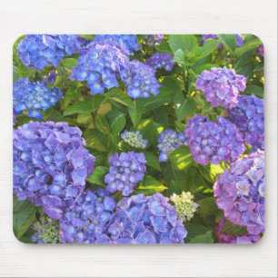 Mousepad Blue and Purple Hydrangeas