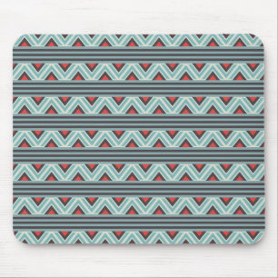 Mousepad Blue Aztec Stripes