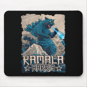 Mousepad Blue Cats Wave Para Kamala Harris Art Kaij