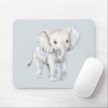 Mousepad Blue Grey Elephant<br><div class="desc">Blue Grey Elephant</div>