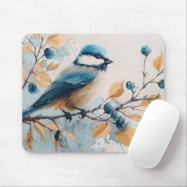 Mousepad Blue Jay Watercolor Art