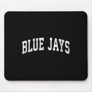 Mousepad Blue Jays Mascot Vintage Athletic Sports Name Desi