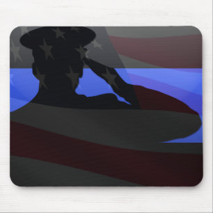 Mousepad Blue Line fino - saudação de bandeira