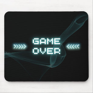 Mousepad Blue Neon Game Over