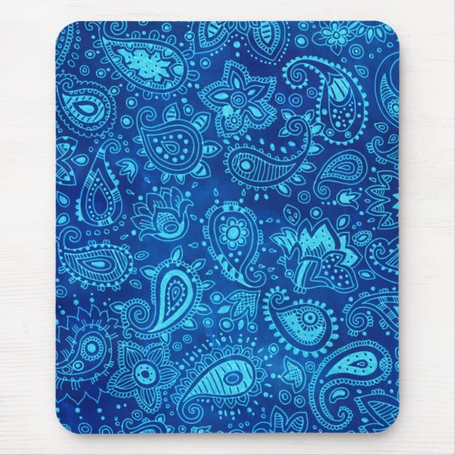 Mousepad Blue Paisley (Frente)