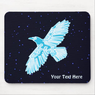 Mousepad Blue Raven Sobre Estrelas