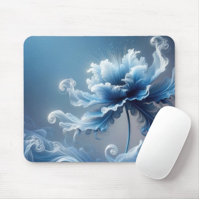 Mousepad Blue Rico Fantasy Flower (Com mouse)