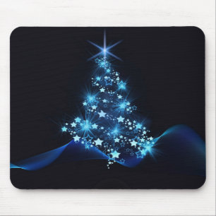 Mousepad Blue Shine of Stars no Natal Dark