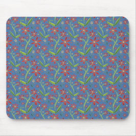Mousepad Blue Sky | Dancing Watercolor Daisies