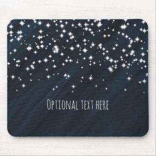 Mousepad Blue & Sparkle Stars Elegância e Glamour