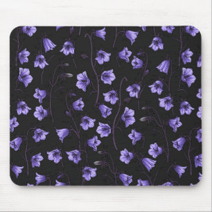 Mousepad Bluebells à meia-noite, Harebeldes, Flores