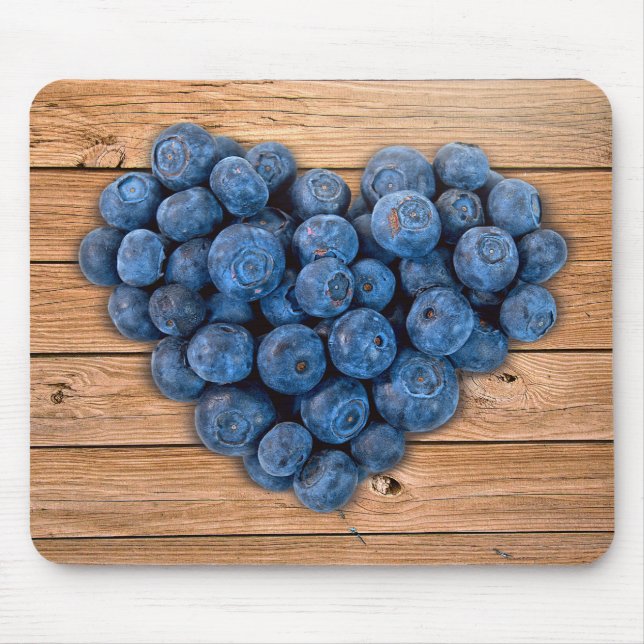 Mousepad Blueberry Heart (Frente)