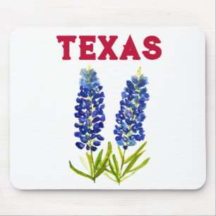 Mousepad Bluebonnets Texas State Flowers Lupine Lone Star