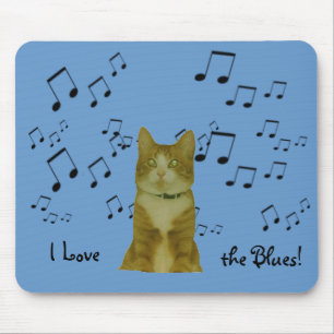 Mousepad - Blues Cat