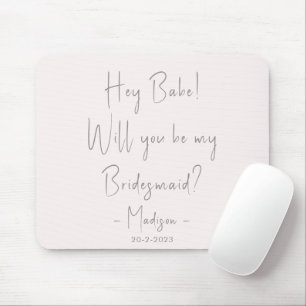 Mousepad Blush de Script de Proposta Minimalista Moderno da