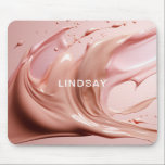 Mousepad Blush Pink Beauty<br><div class="desc">Custom Blush Pink Mouse Pads with your Name or Text. Add a stylish touch to your workspace with this elegant blush pink custom mouse pad featuring a soft cosmetic-inspired texture design. The modern and feminine look brings a warm, creative atmosphere to any desk while keeping your workspace organized and professional....</div>