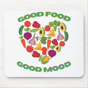 Mousepad Boa comida bom humor comida gráfico saudável