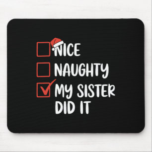 Mousepad Boa Noite Que Minha Irmã Fez O Chapéu De Natal